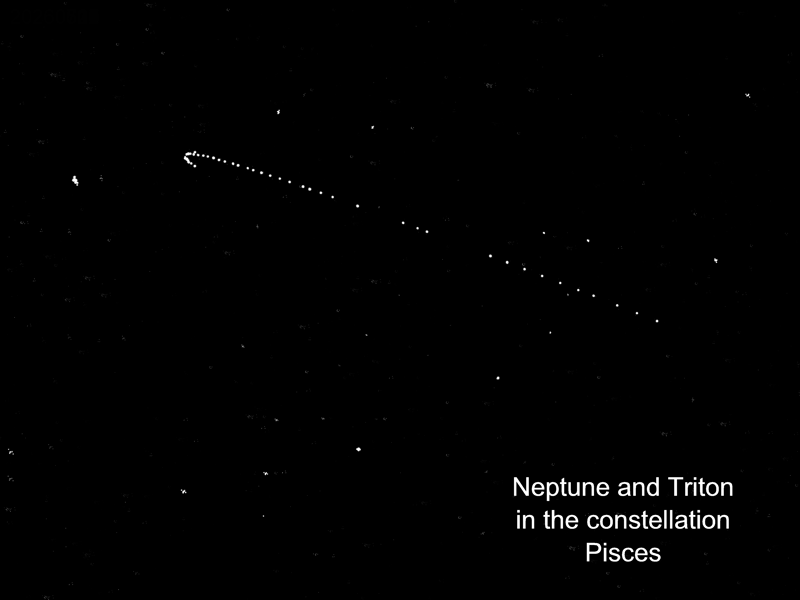 Neptune and Triton tracking animation